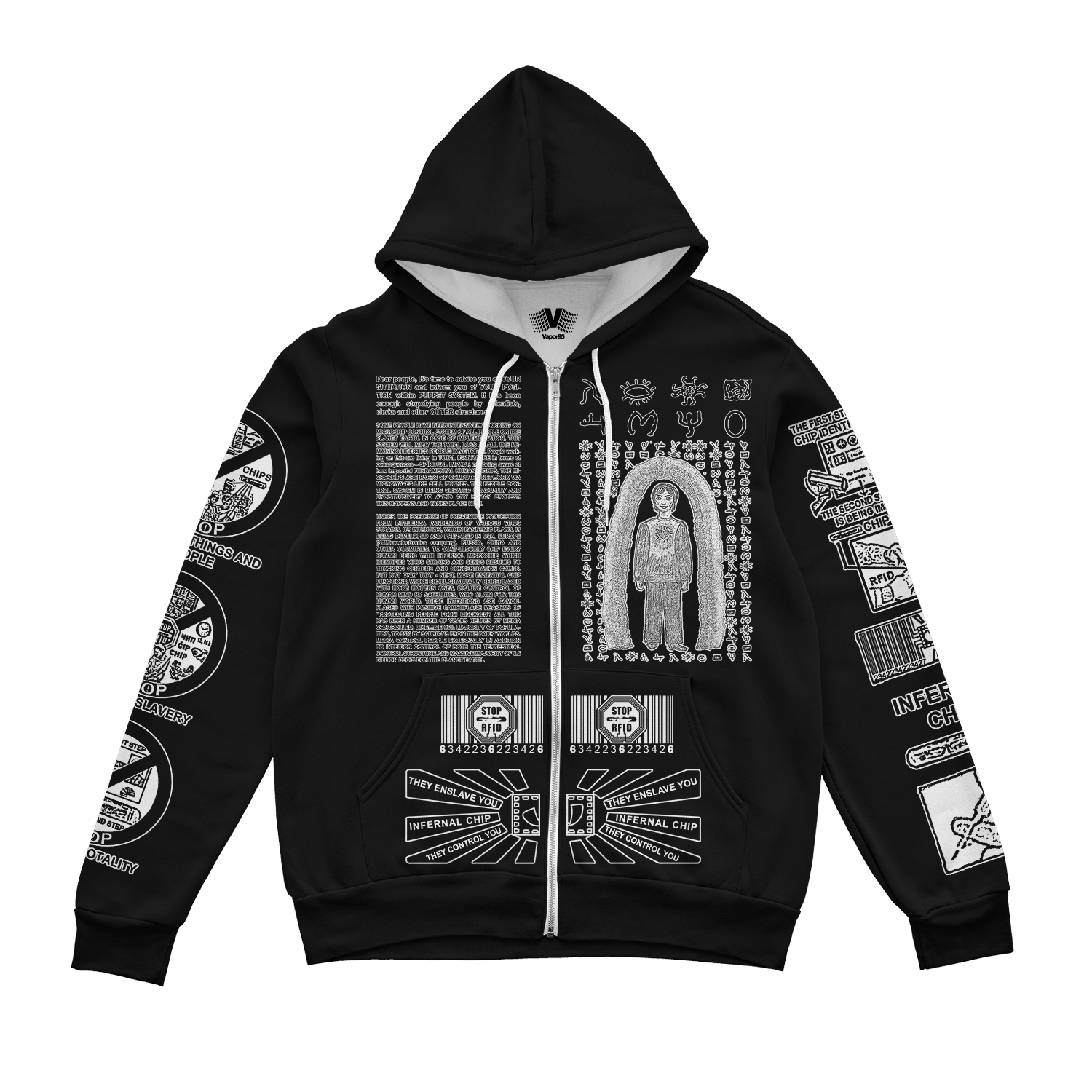 Infernal Chip Zip Up Hoodie