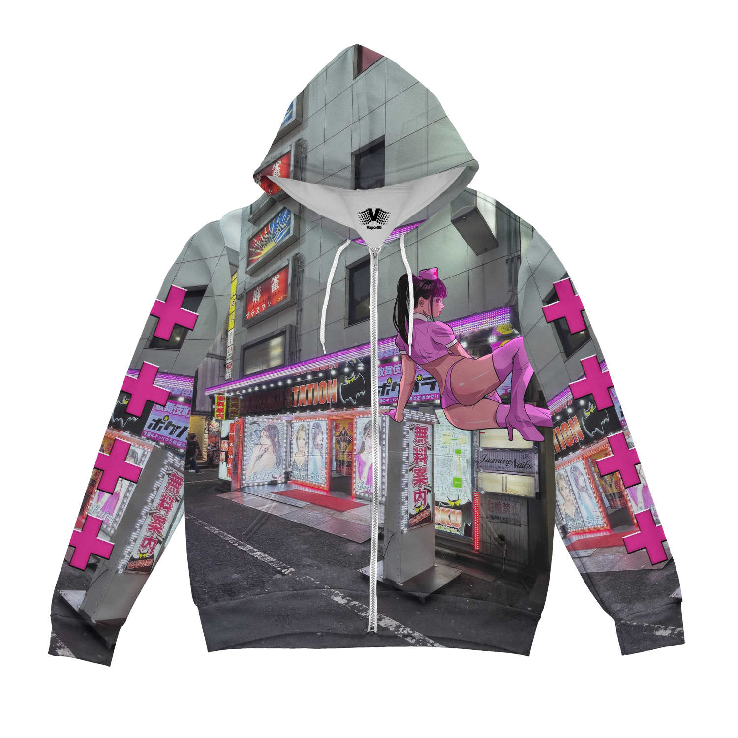 Shinjuku Nights Zip Up Hoodie
