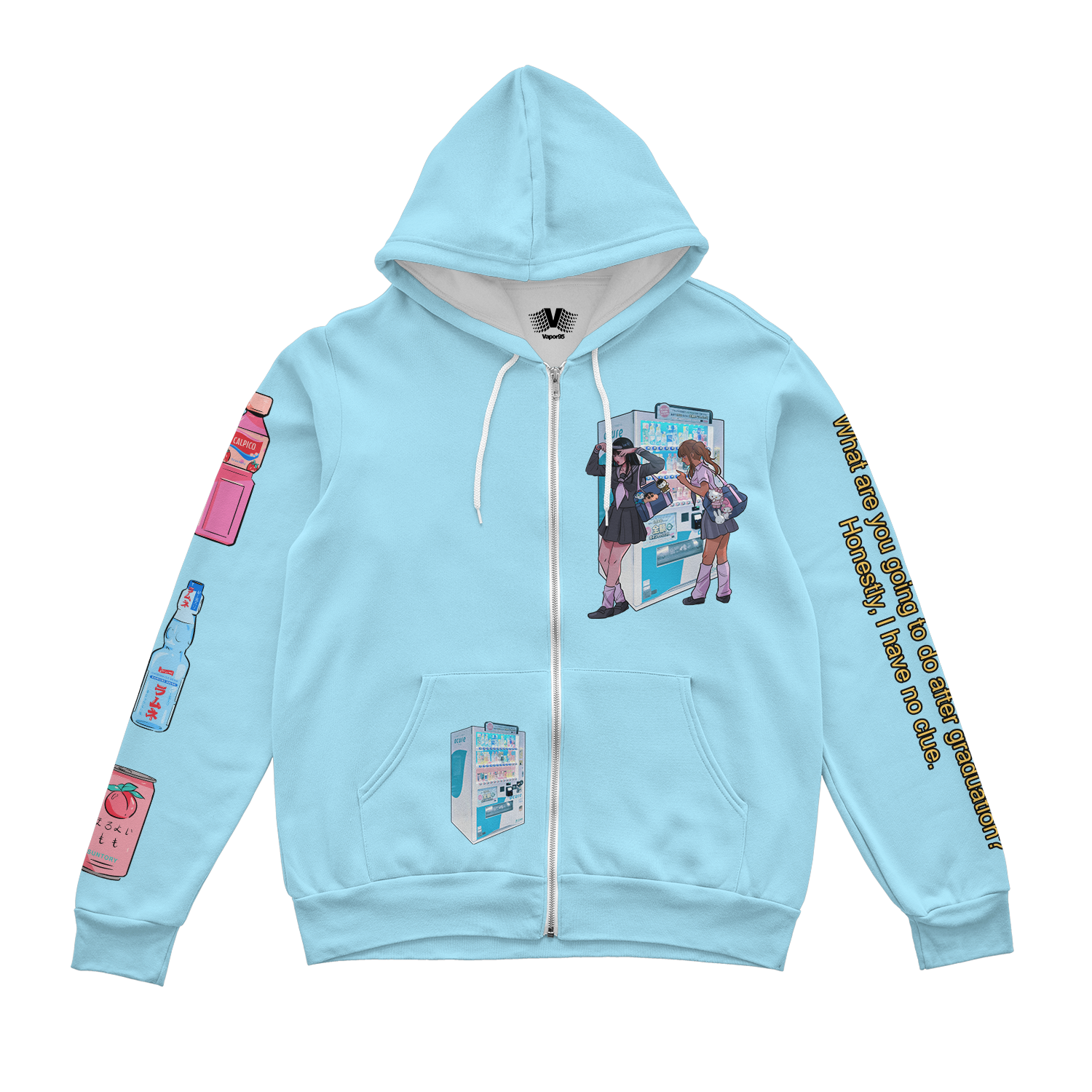 No Clue Zip Up Hoodie