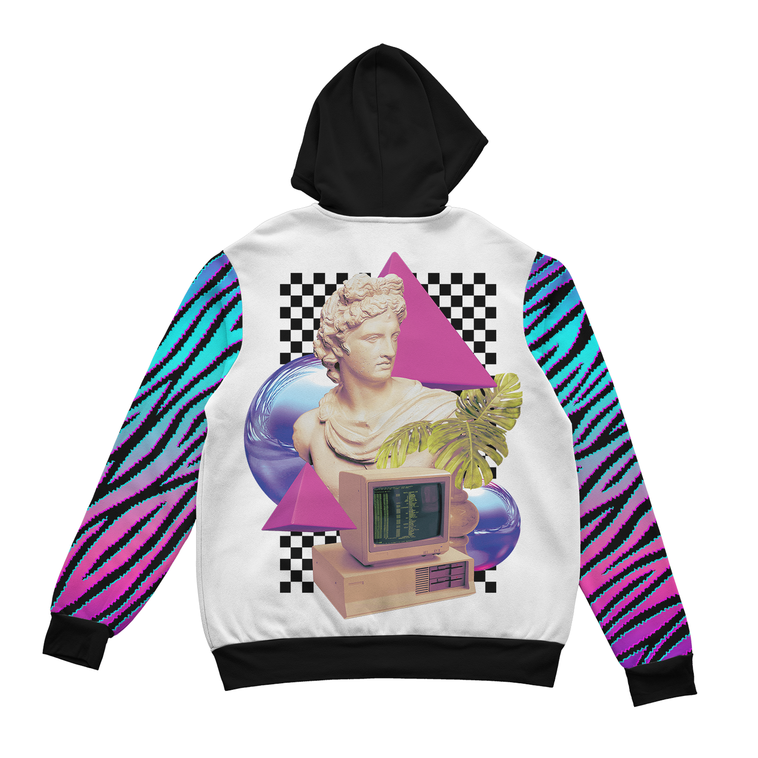 Mosaic Aesthetic Zip Up Hoodie