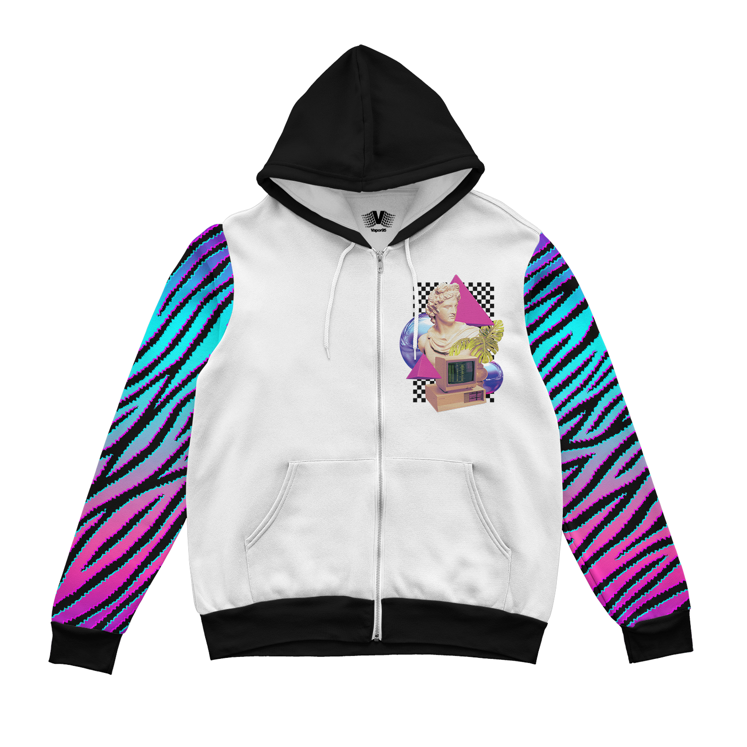 Mosaic Aesthetic Zip Up Hoodie