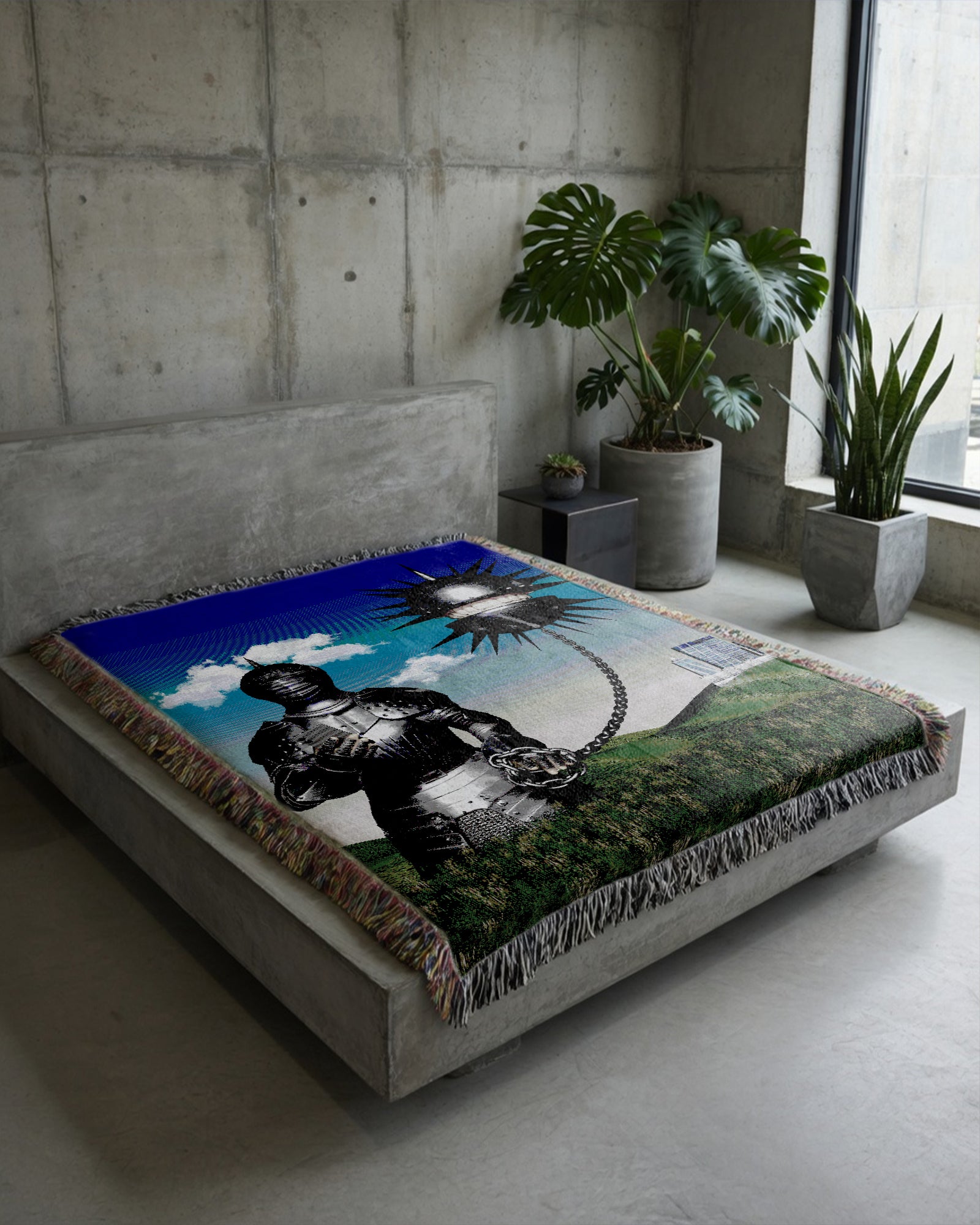 Chained Pain Woven Blanket - chained pain 2 woven B-m.jpg