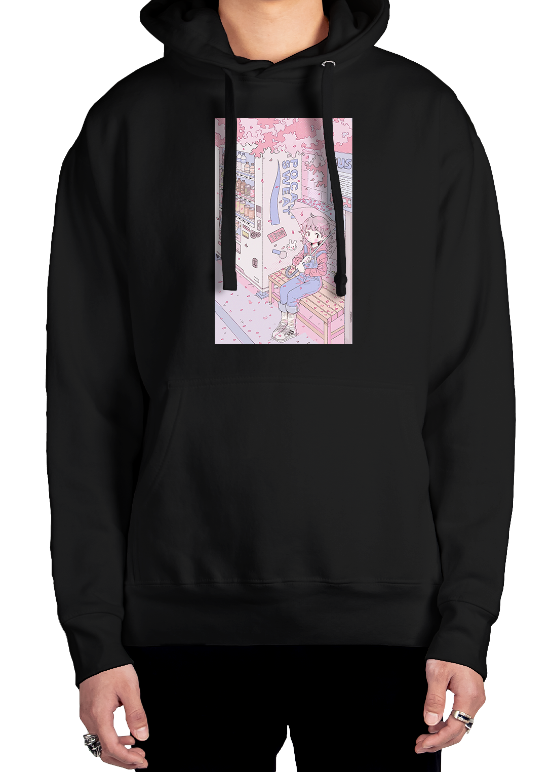 Cherry Blossom Rain Hoodie