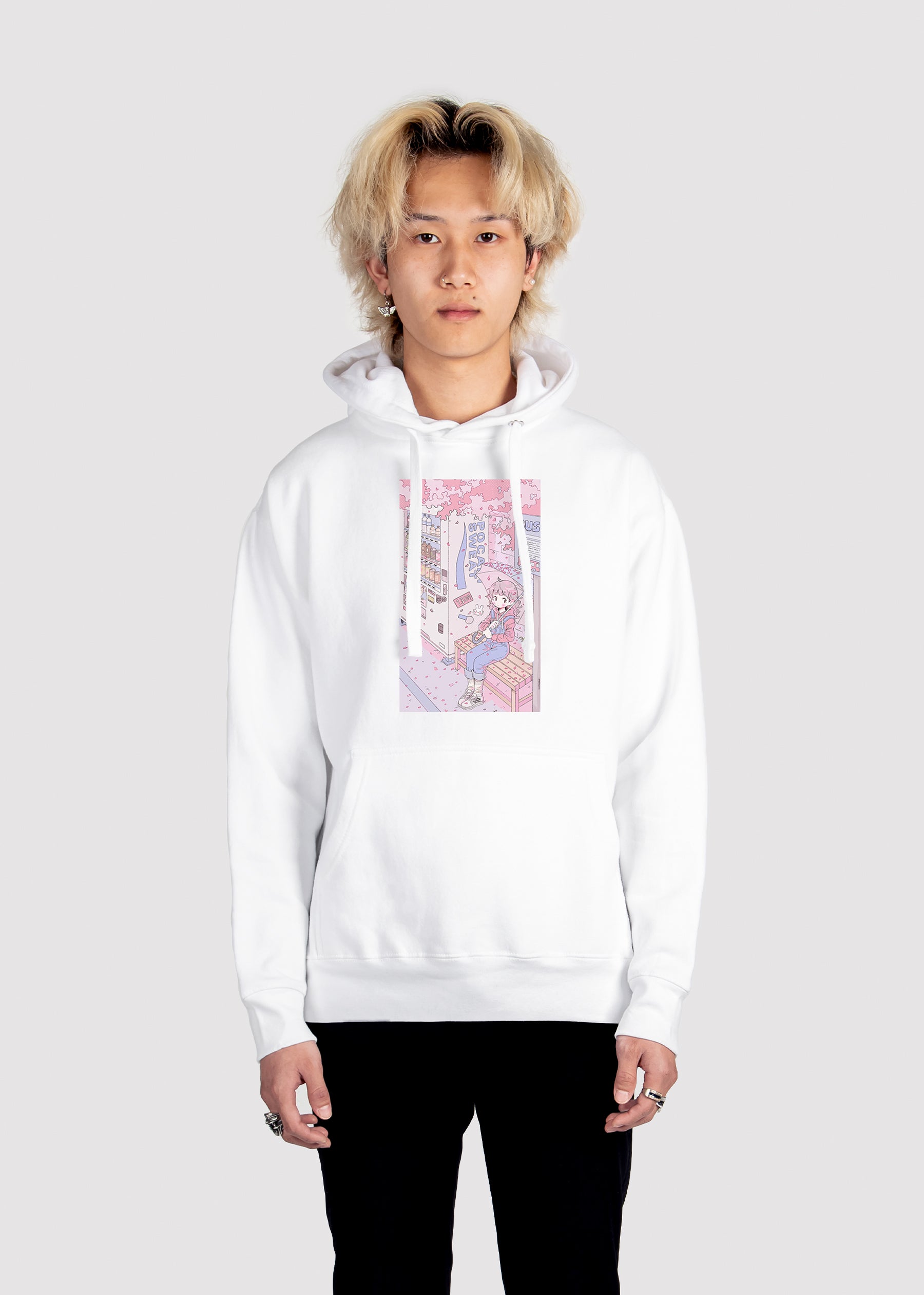 Cherry Blossom Rain Hoodie