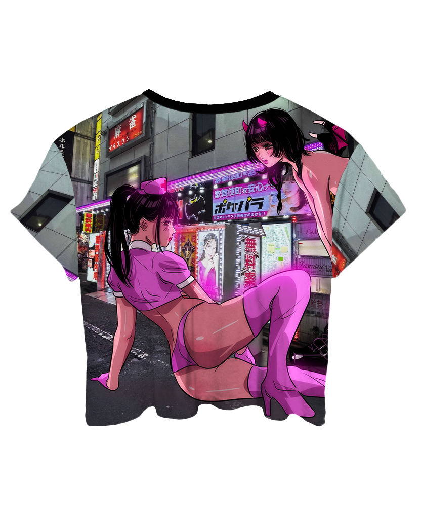 Shinjuku Nights Crop Top