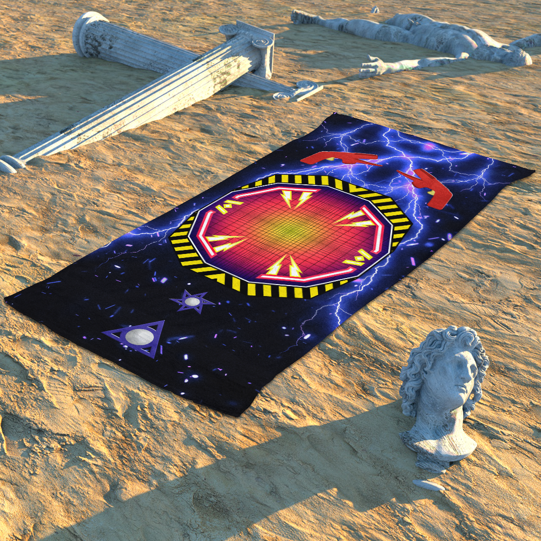 Crossfire Beach Towel