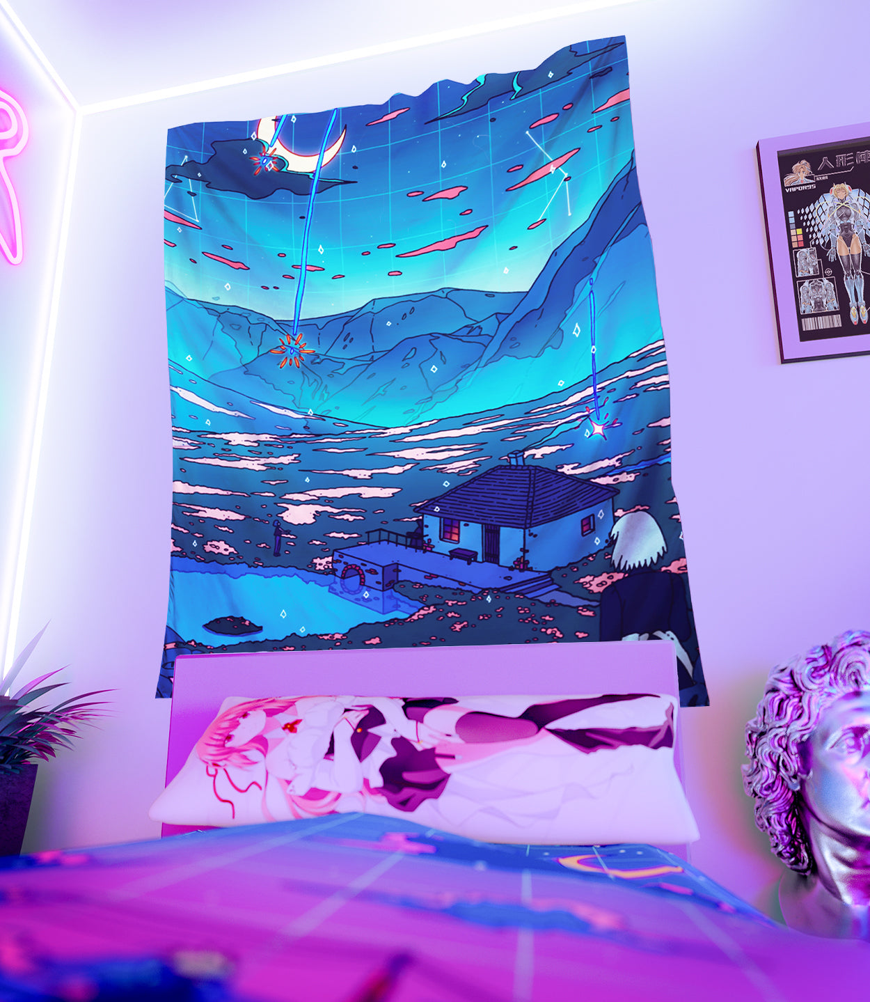 Crystal Shower Tapestry