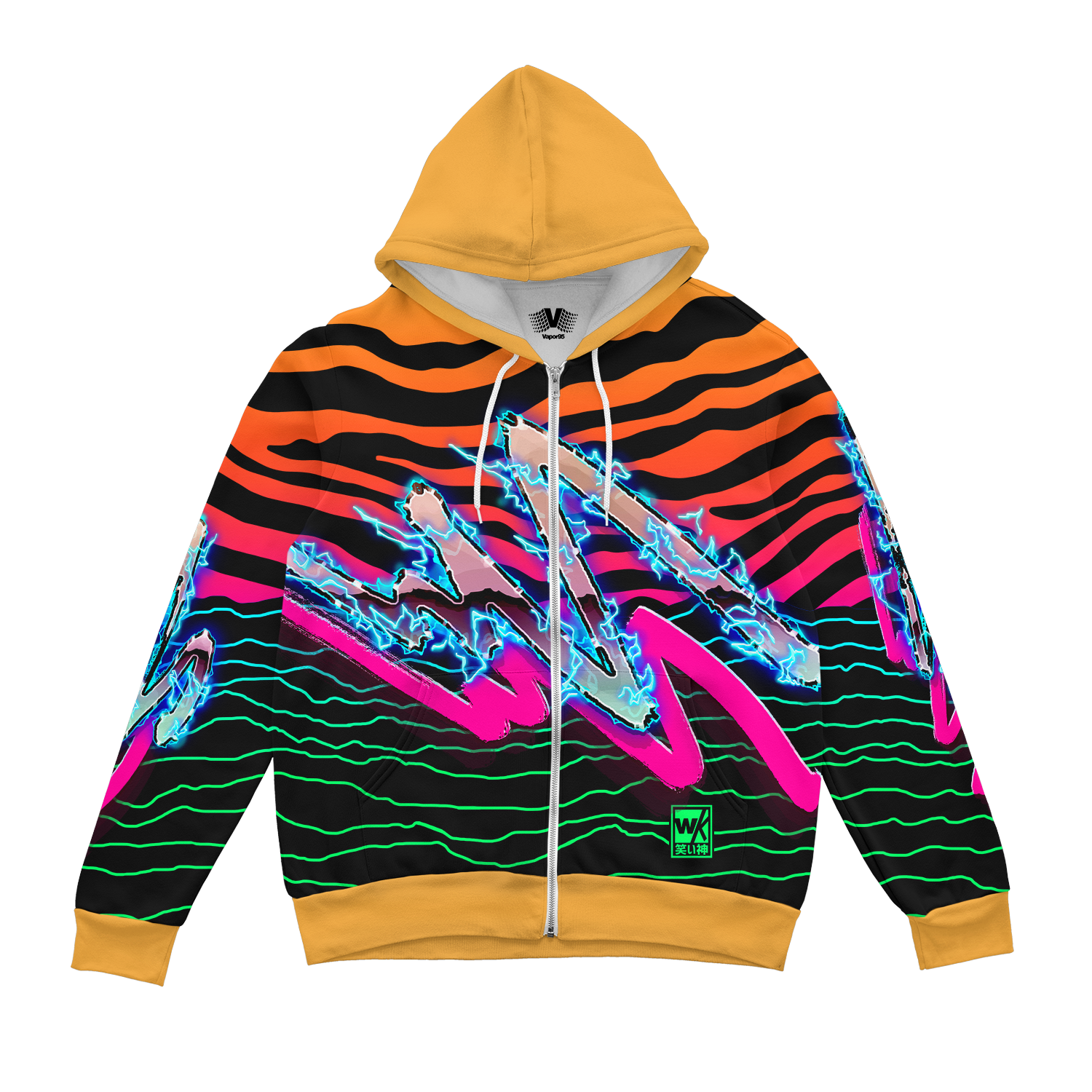 Cyber Jungle Zip Up Hoodie