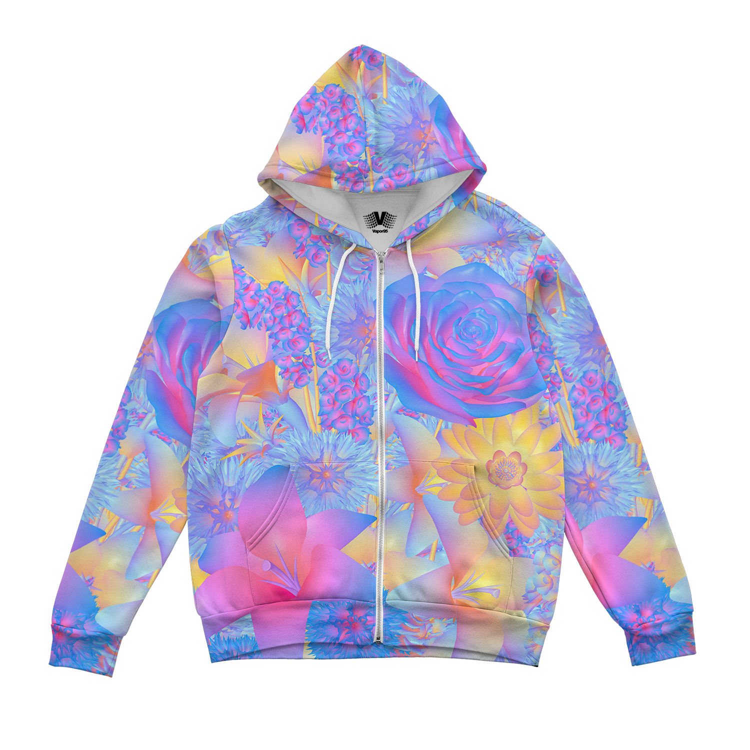 Hyper Blossom Zip Up Hoodie