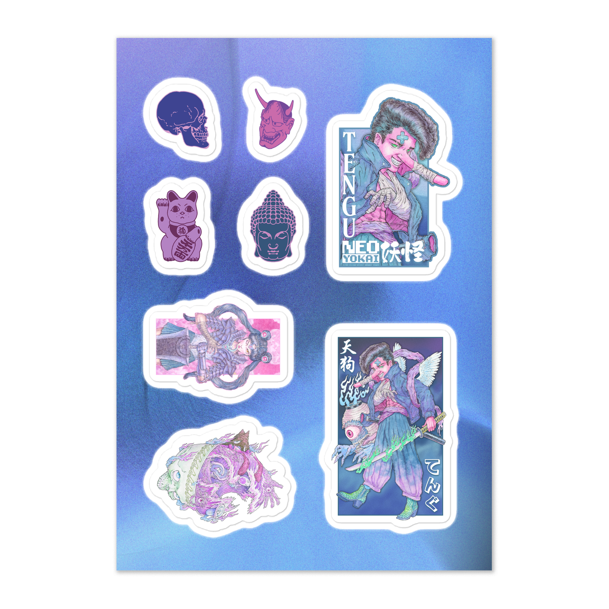 Tengu Sticker Sheet