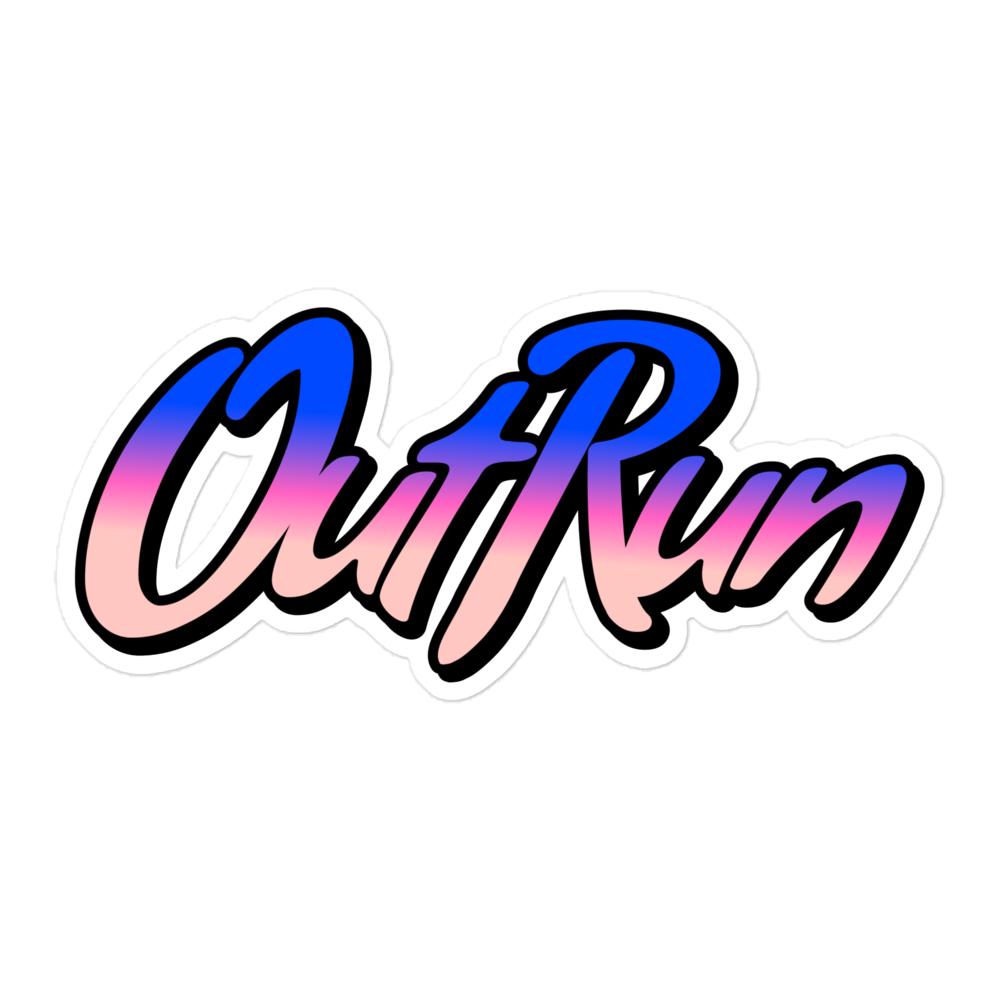 Outrun Sticker