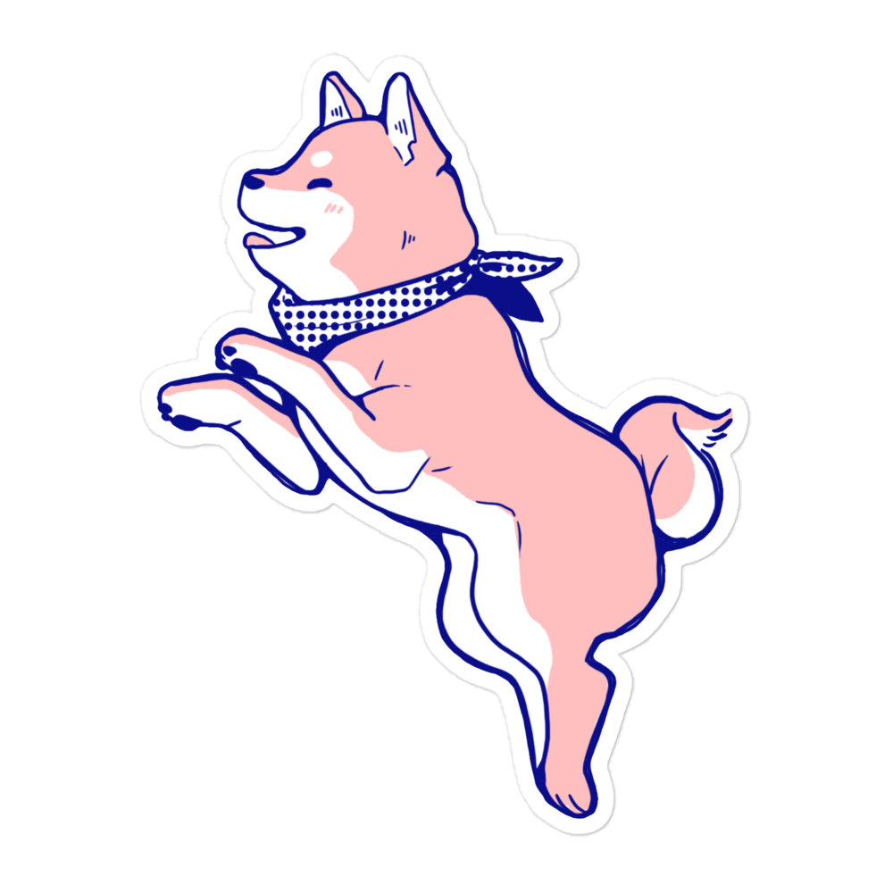 Shiba Quest Sticker