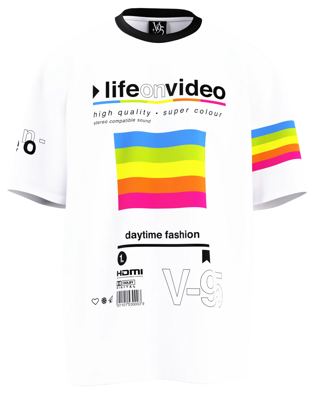 Life On Video Tee, front