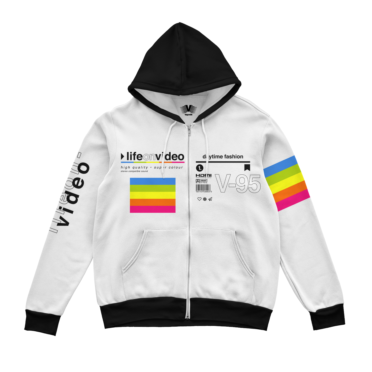 Life On Video Zip Up Hoodie