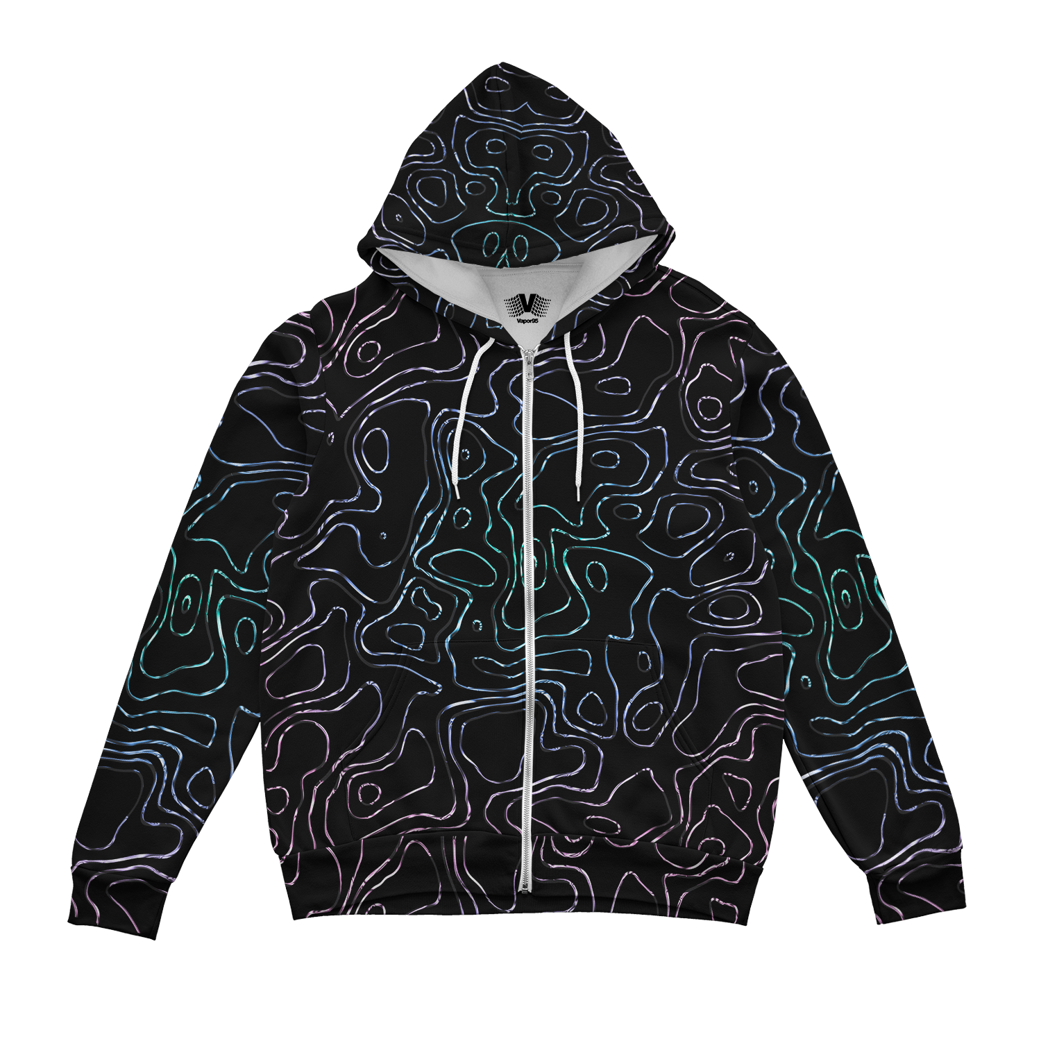 Liquid Topography Zip Up Hoodie