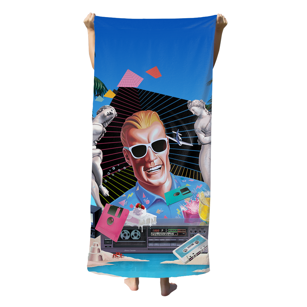 Max Headroom Beach Towel