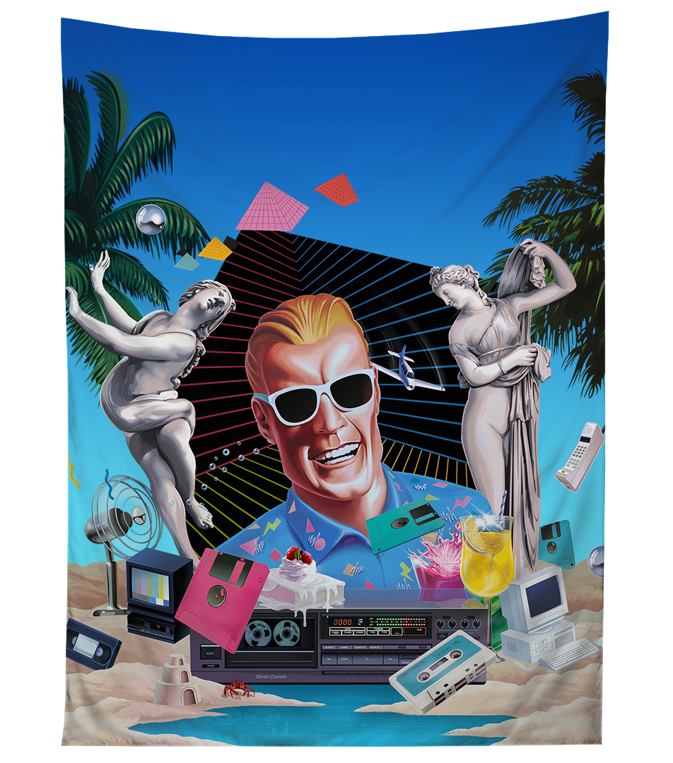 Max Headroom Tapestry