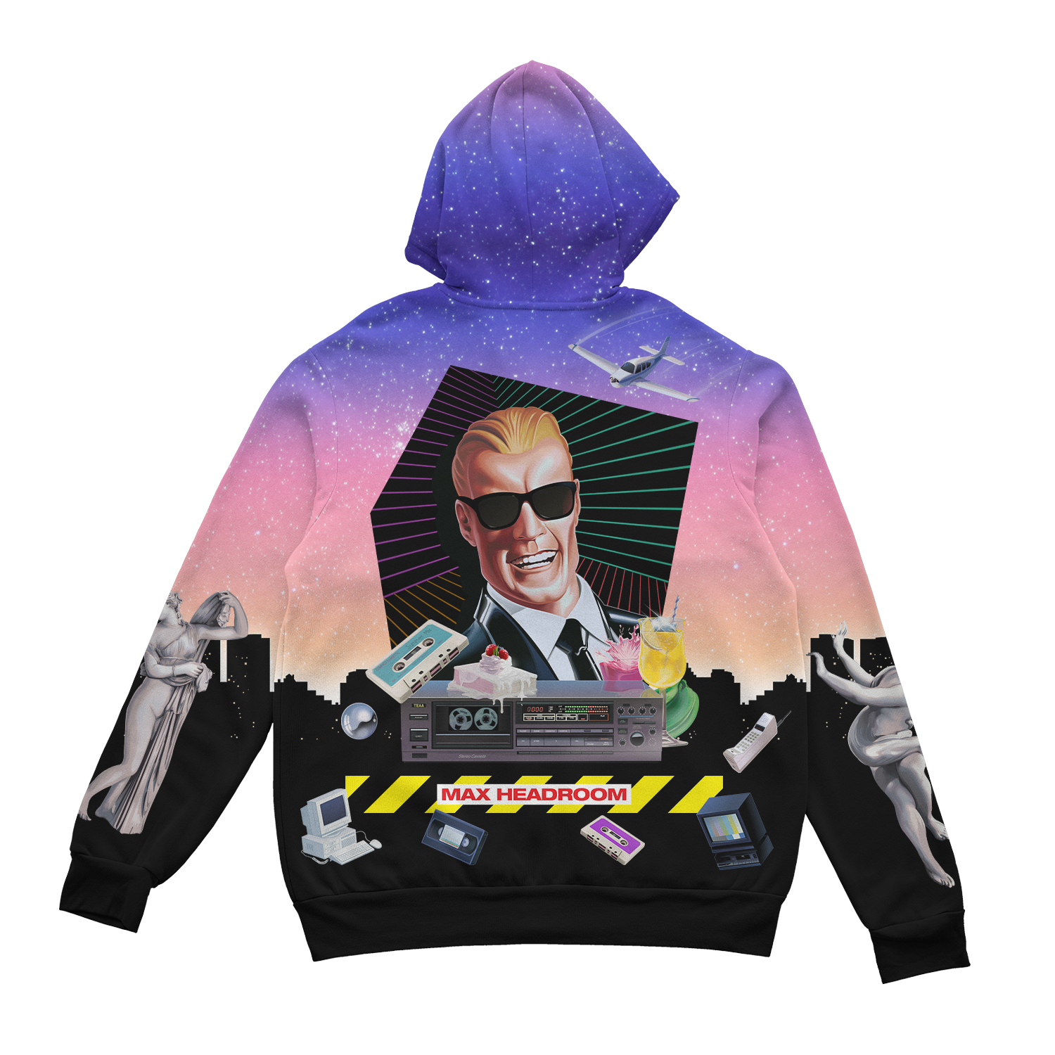 Max Headroom Zip Up Hoodie