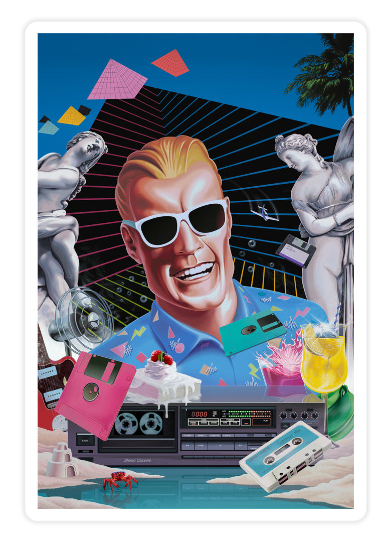 Max Headroom Sticker