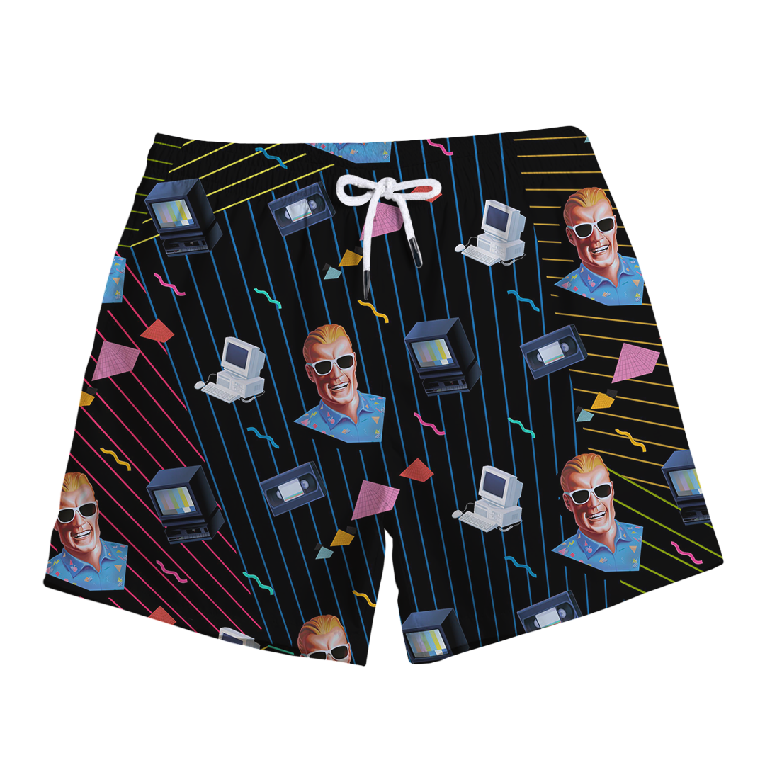 Max Headroom Swim Trunks