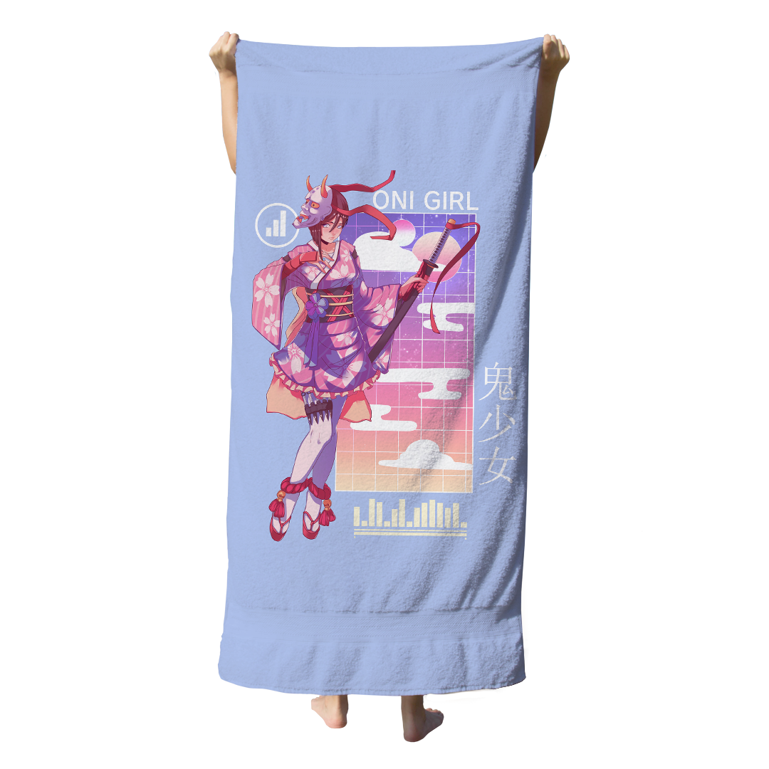 Oni Girl Beach Towel