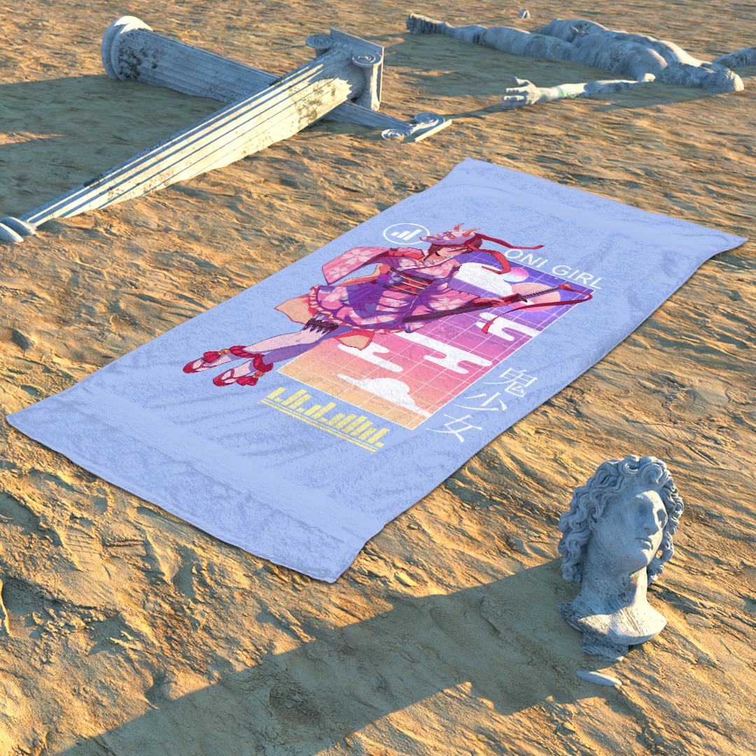 Oni Girl Beach Towel