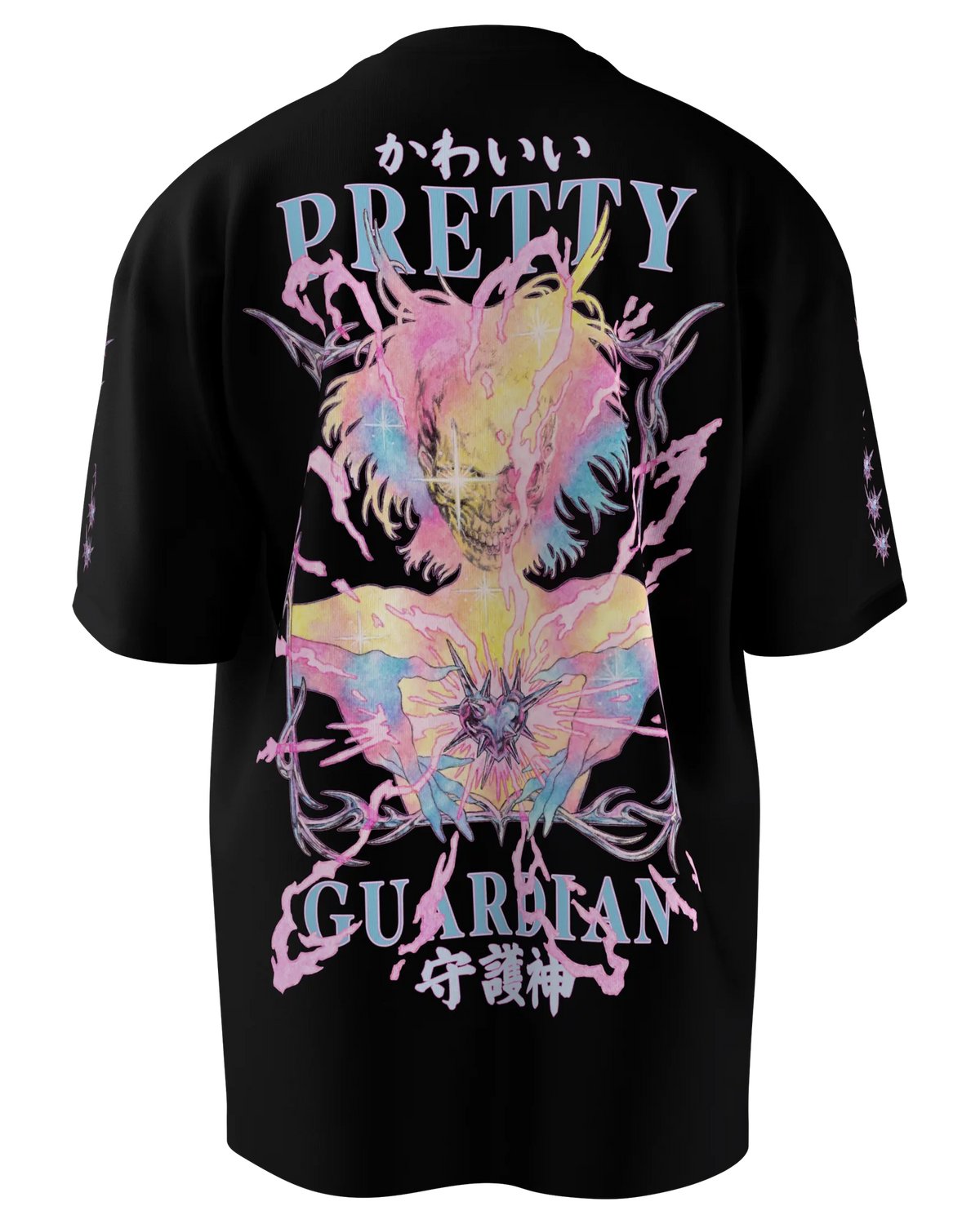 Pretty Guardian Tee, Black, back