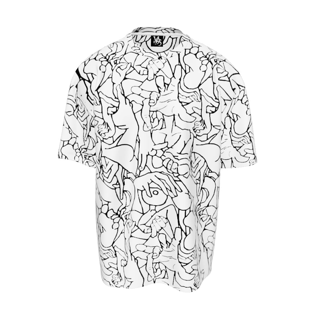 Tight Spaces Tee, White, 3D