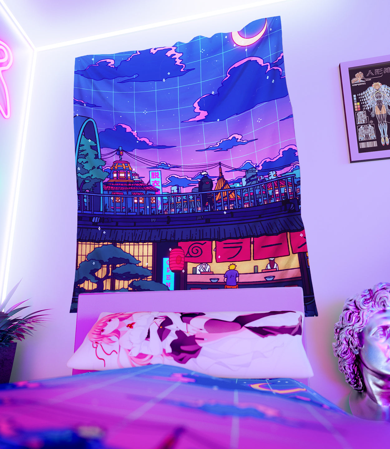 Ramen Village Tapestry