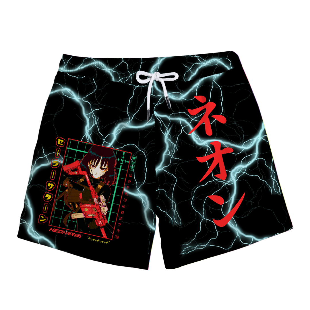 Sailor Saturn Swim Trunks