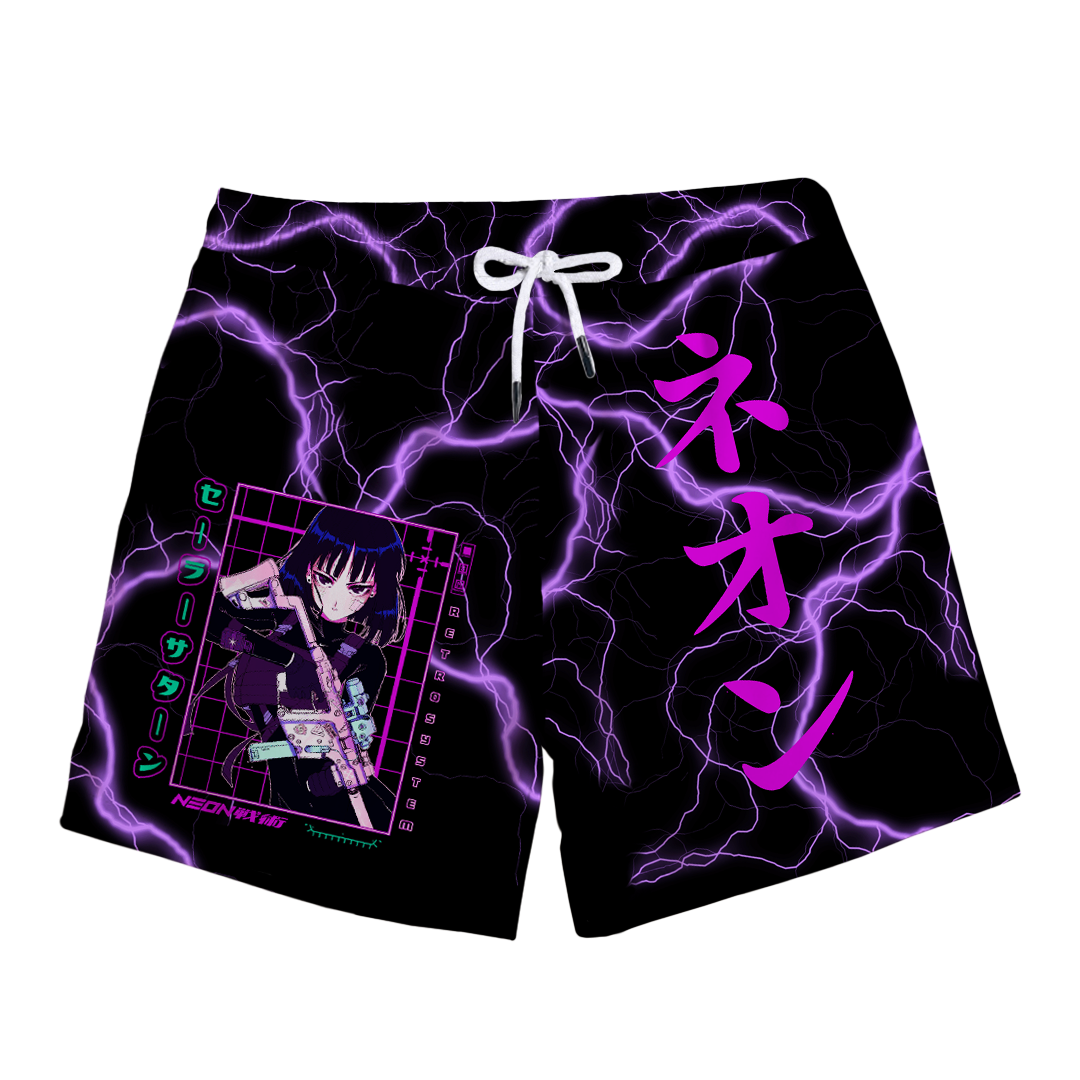 Sailor Saturn Swim Trunks