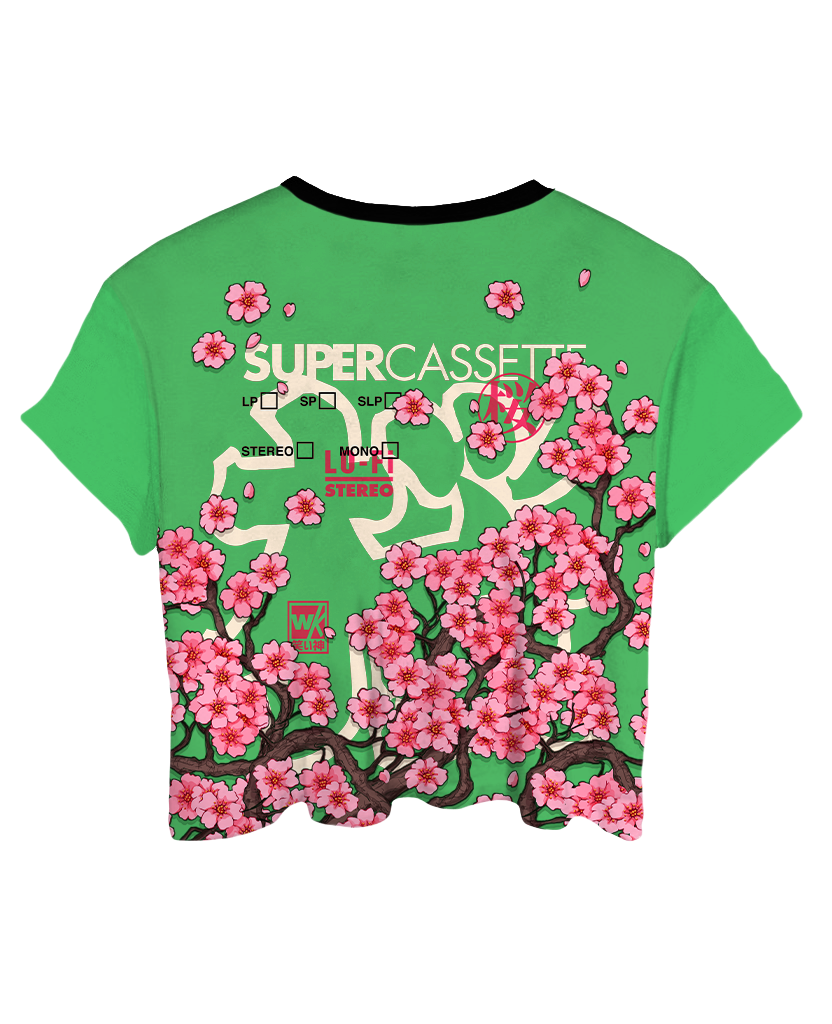 Sakura Supercassette Crop Top