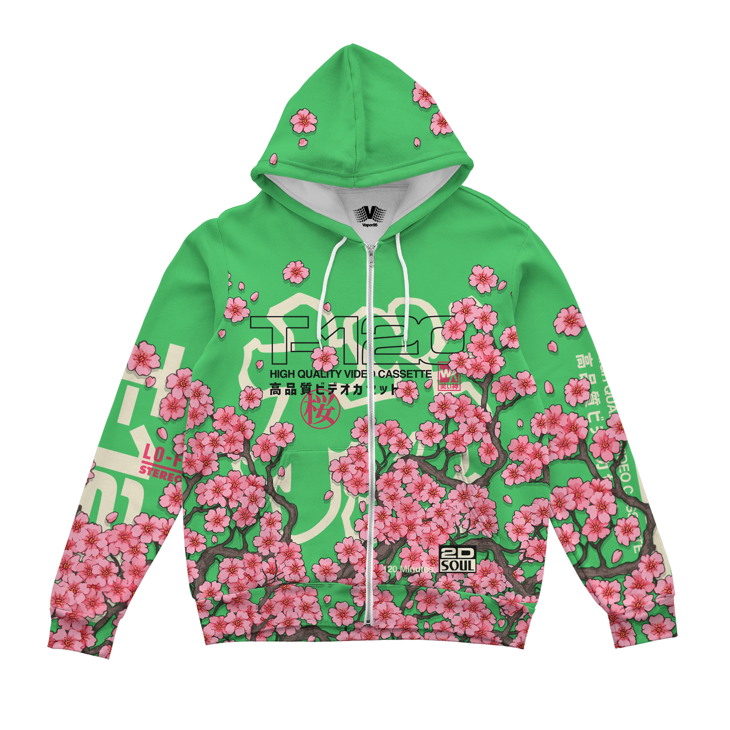 Sakura Supercassette Zip Up Hoodie