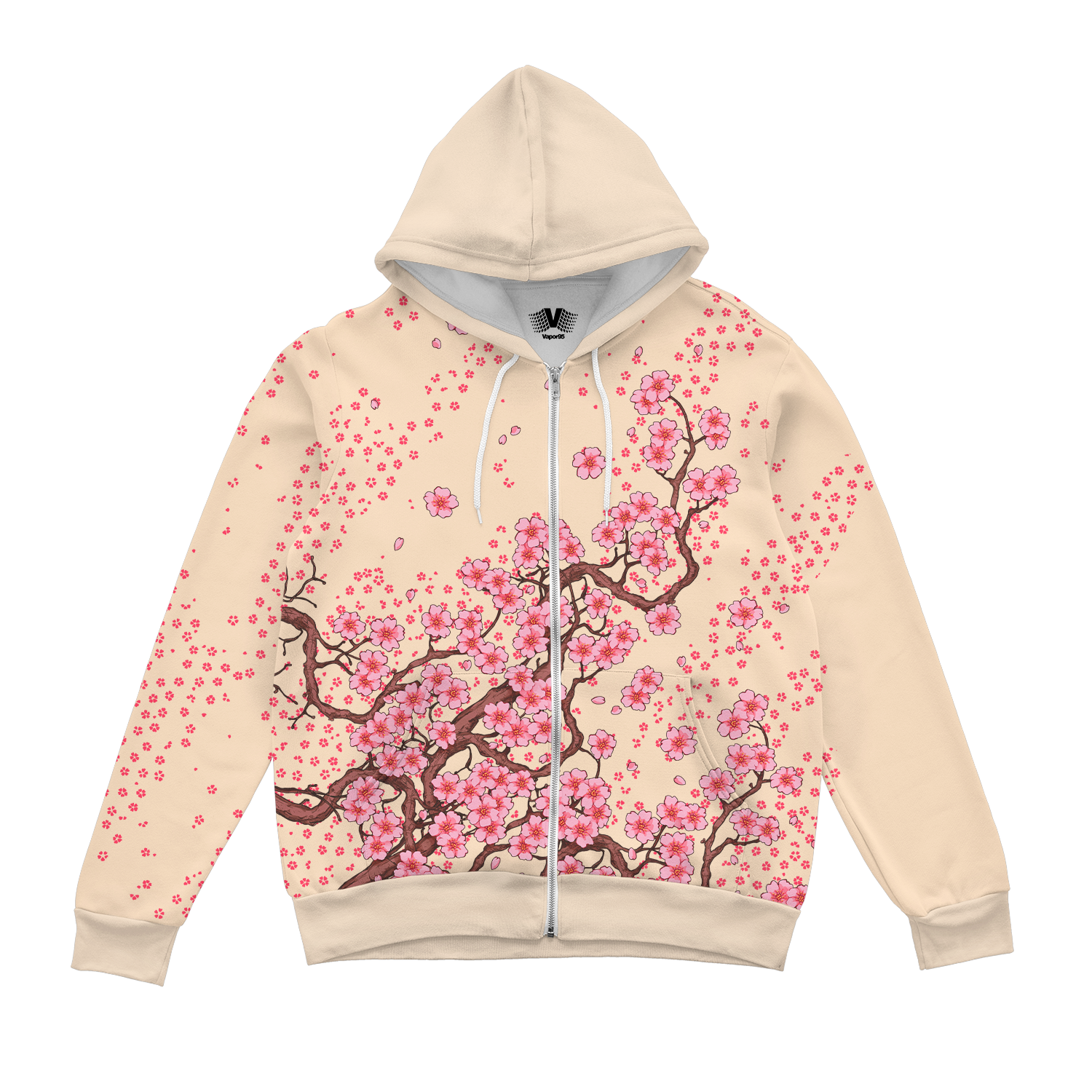 Blossomwave Zip Up Hoodie