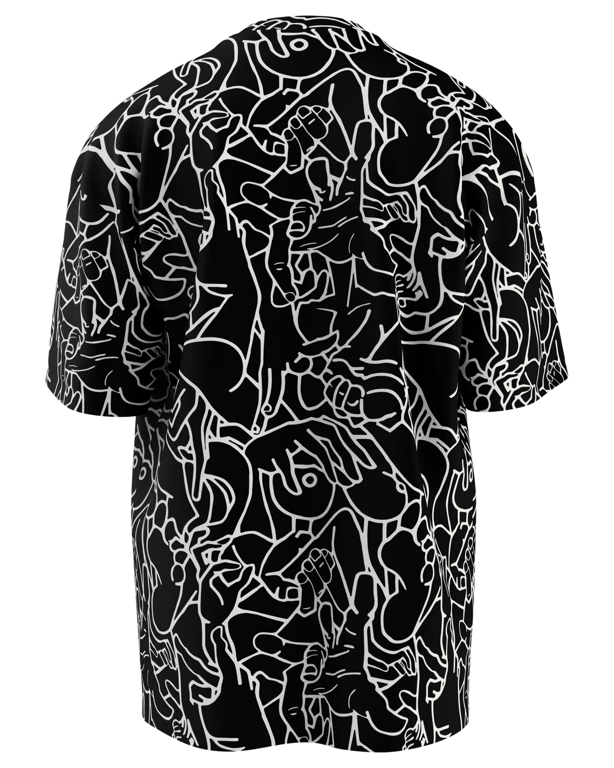 Tight Spaces Tee, Black, back
