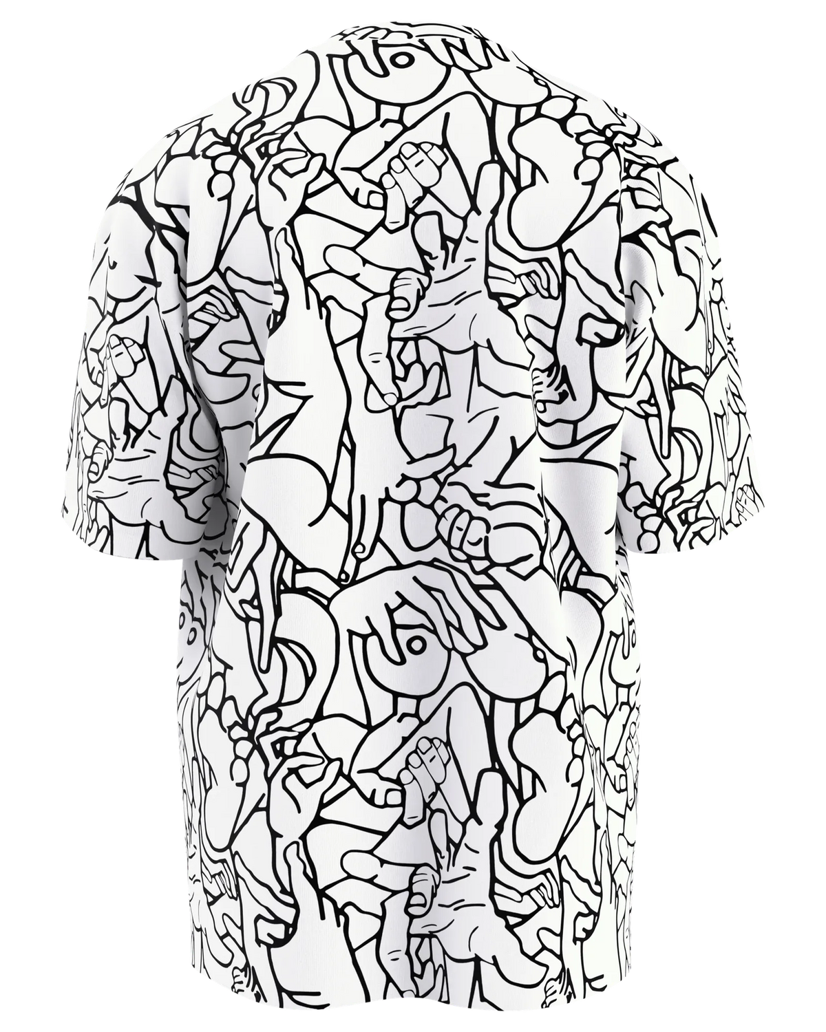 Tight Spaces Tee, White, back