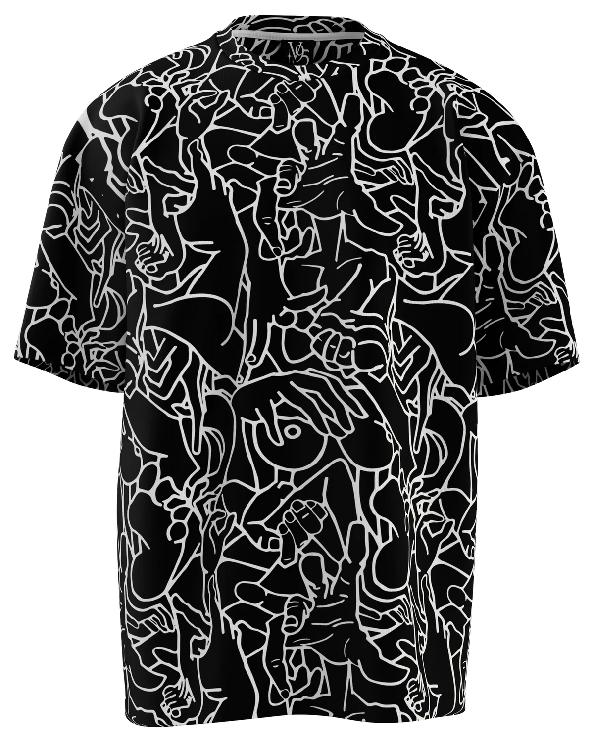 Tight Spaces Tee, Black, front