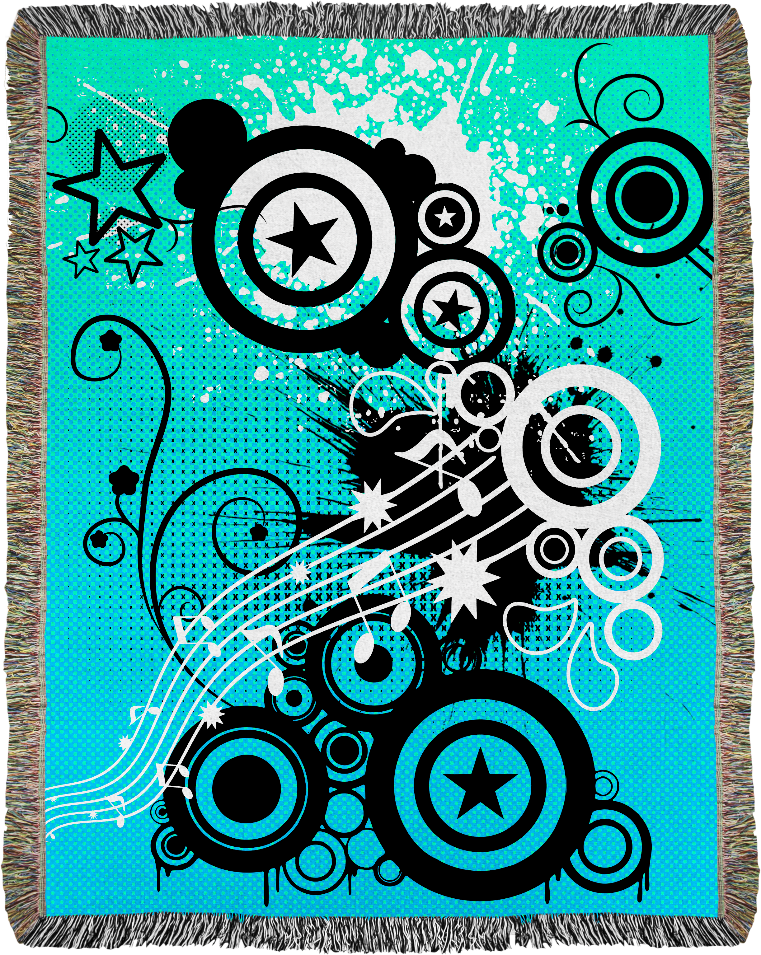 Frutiger Vector Woven Blanket