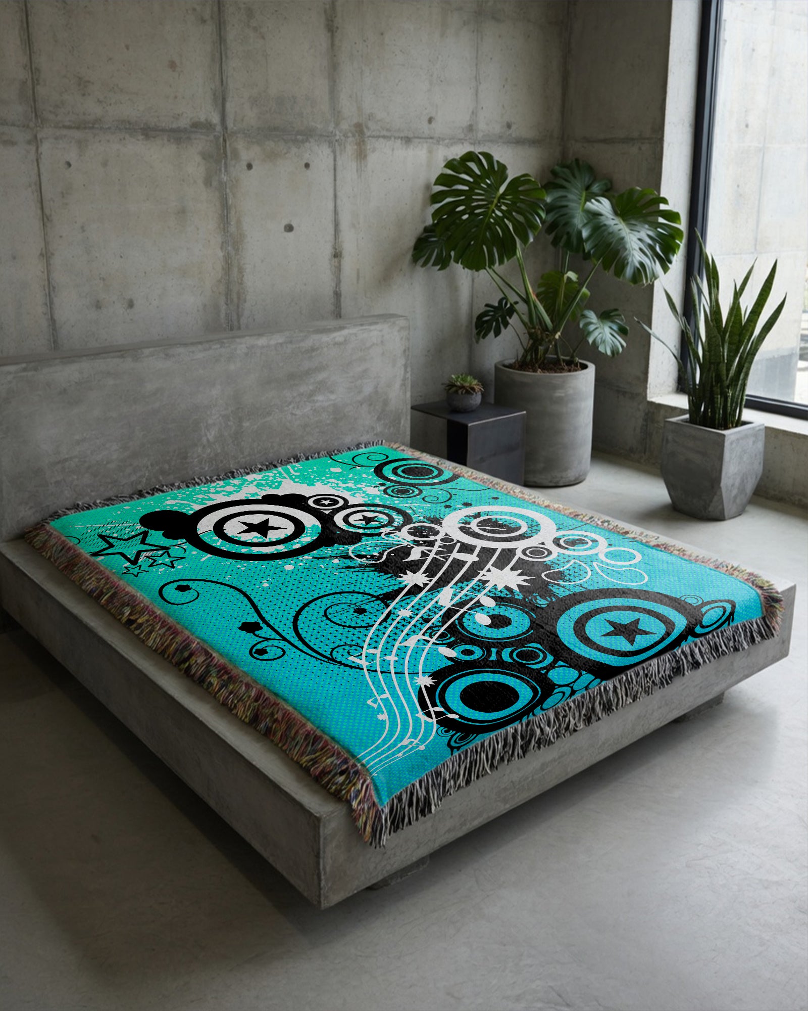 Frutiger Vector Woven Blanket