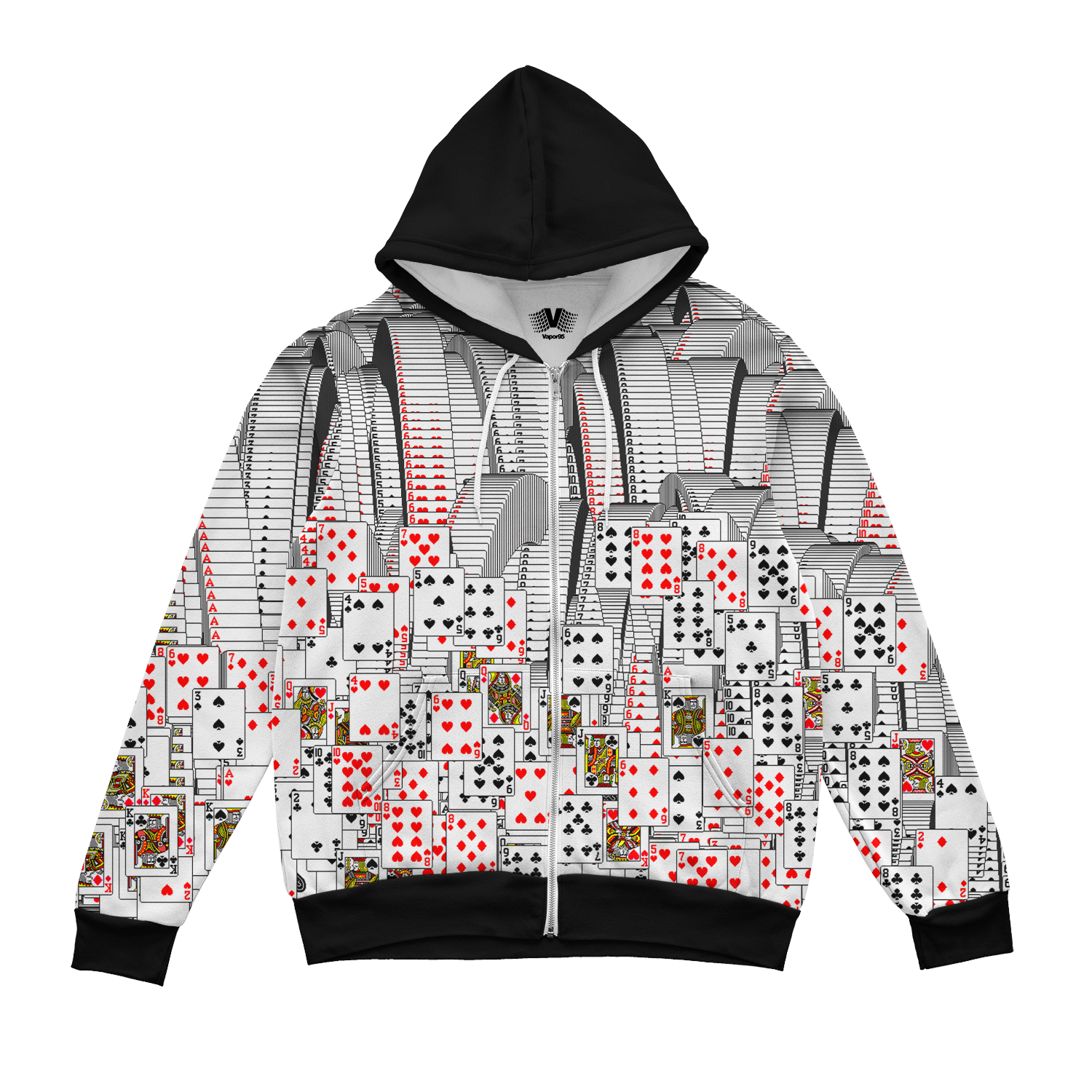 Victory Glitch Zip Up Hoodie