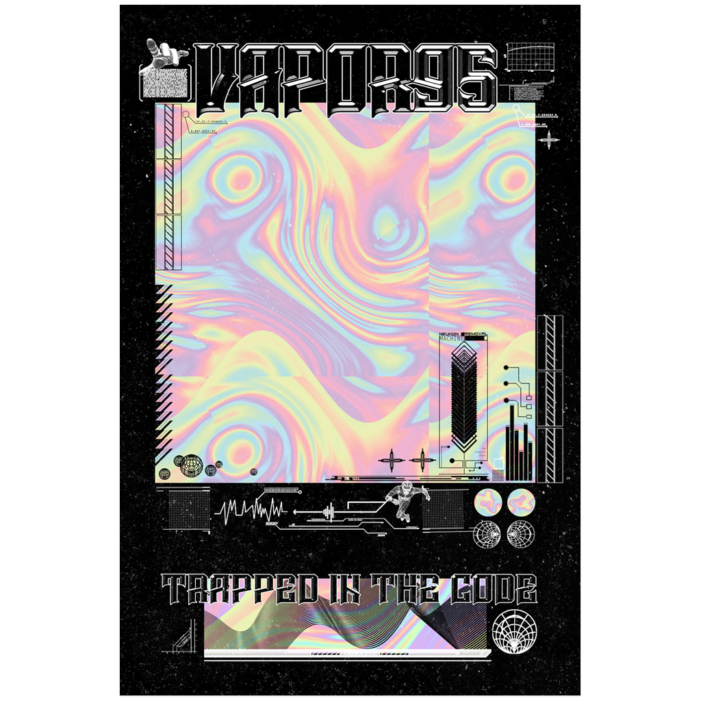 Trapped In The Code Poster Poster Vapor95 24x36 inch 