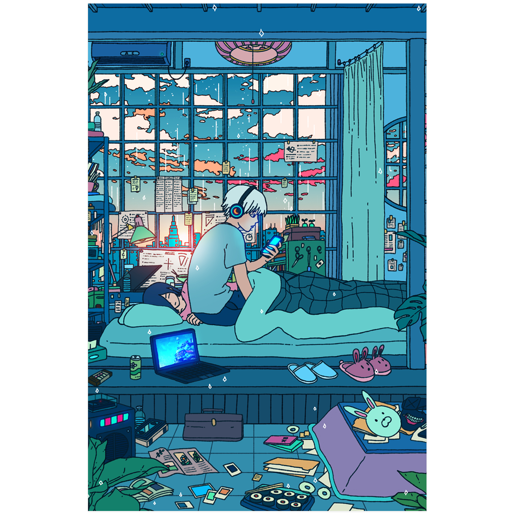 Sleepy Days Poster Poster Vapor95 24x36 inch 