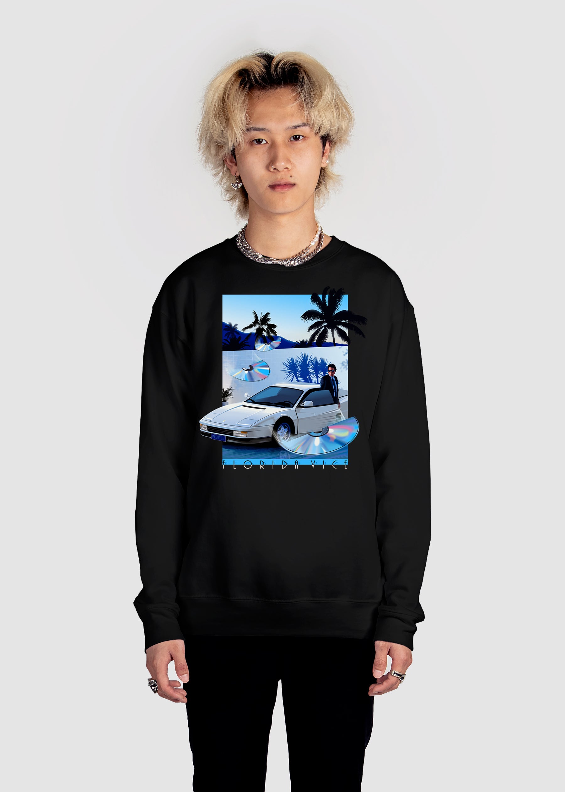 Clandestine Sweatshirt Graphic Sweatshirt DTG Black S 