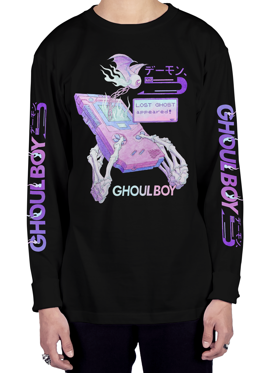 Ghoulboy Long Sleeve Tee Long Sleeve Graphic Tee Vapor95