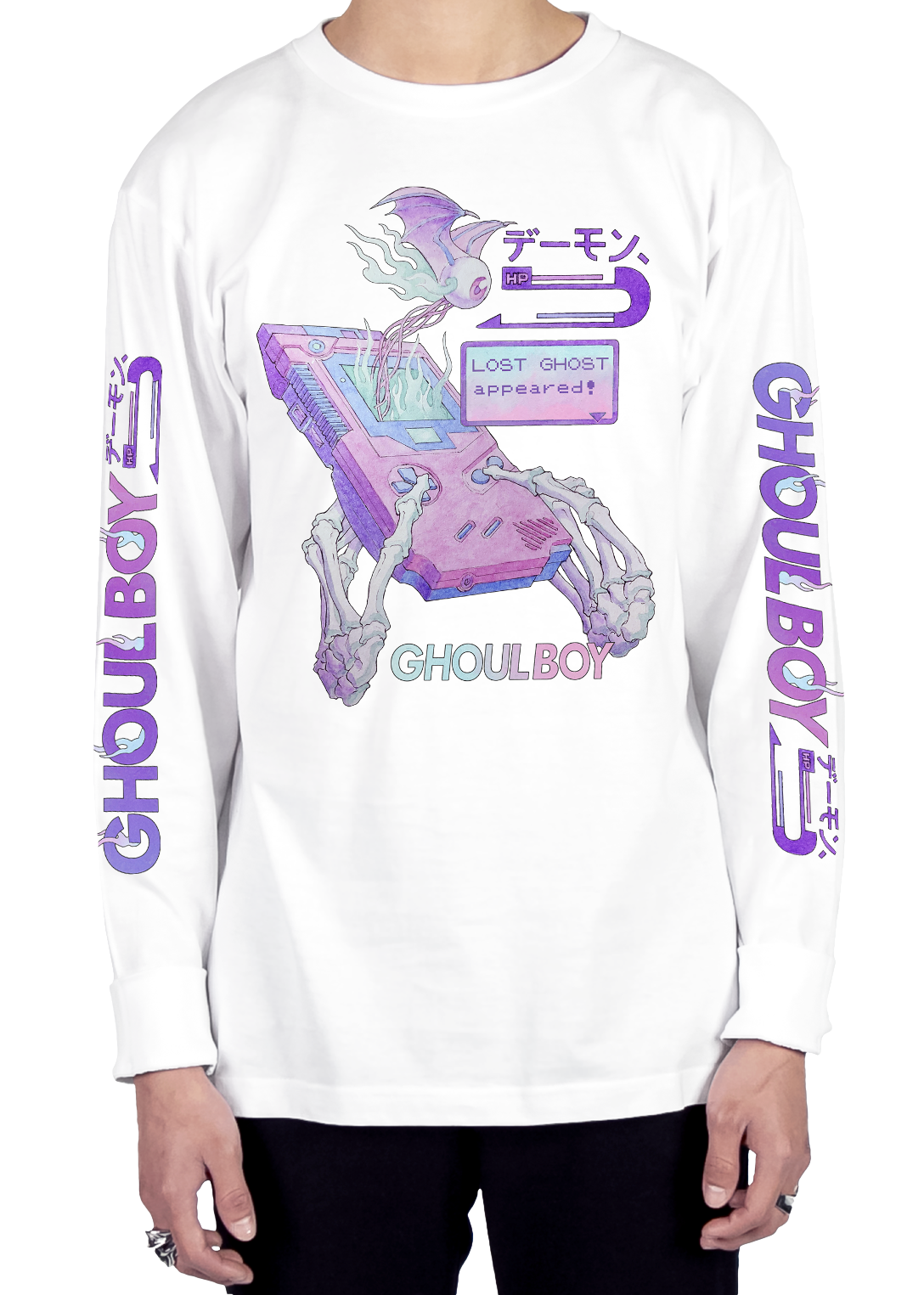 Ghoulboy Long Sleeve Tee Long Sleeve Graphic Tee Vapor95