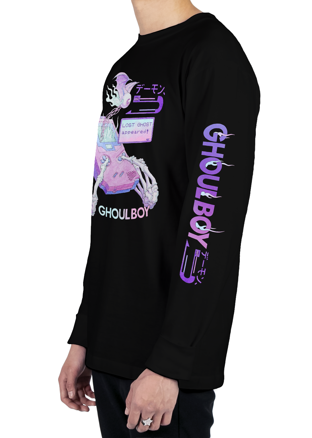 Ghoulboy Long Sleeve Tee Long Sleeve Graphic Tee Vapor95