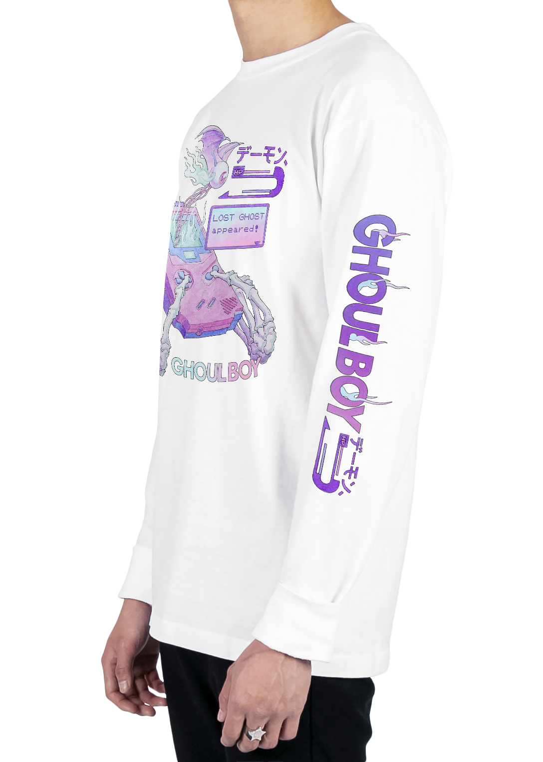 Ghoulboy Long Sleeve Tee Long Sleeve Graphic Tee Vapor95