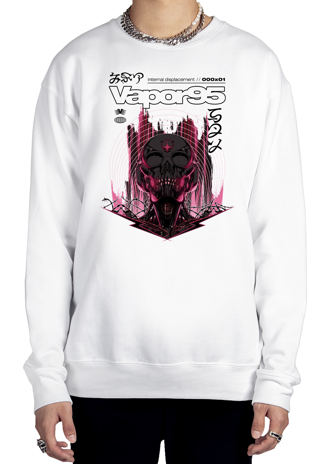 Internal Displacement Sweatshirt Graphic Sweatshirt DTG 