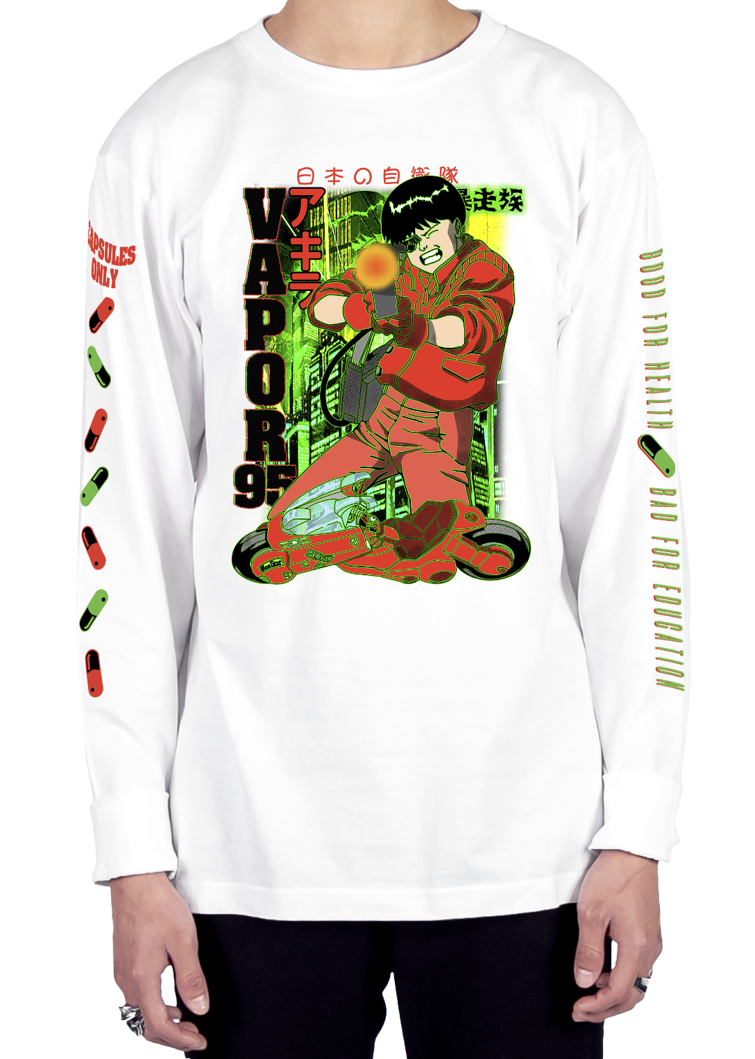 Kaneda's Revenge Long Sleeve Tee Long Sleeve Graphic Tee Vapor95