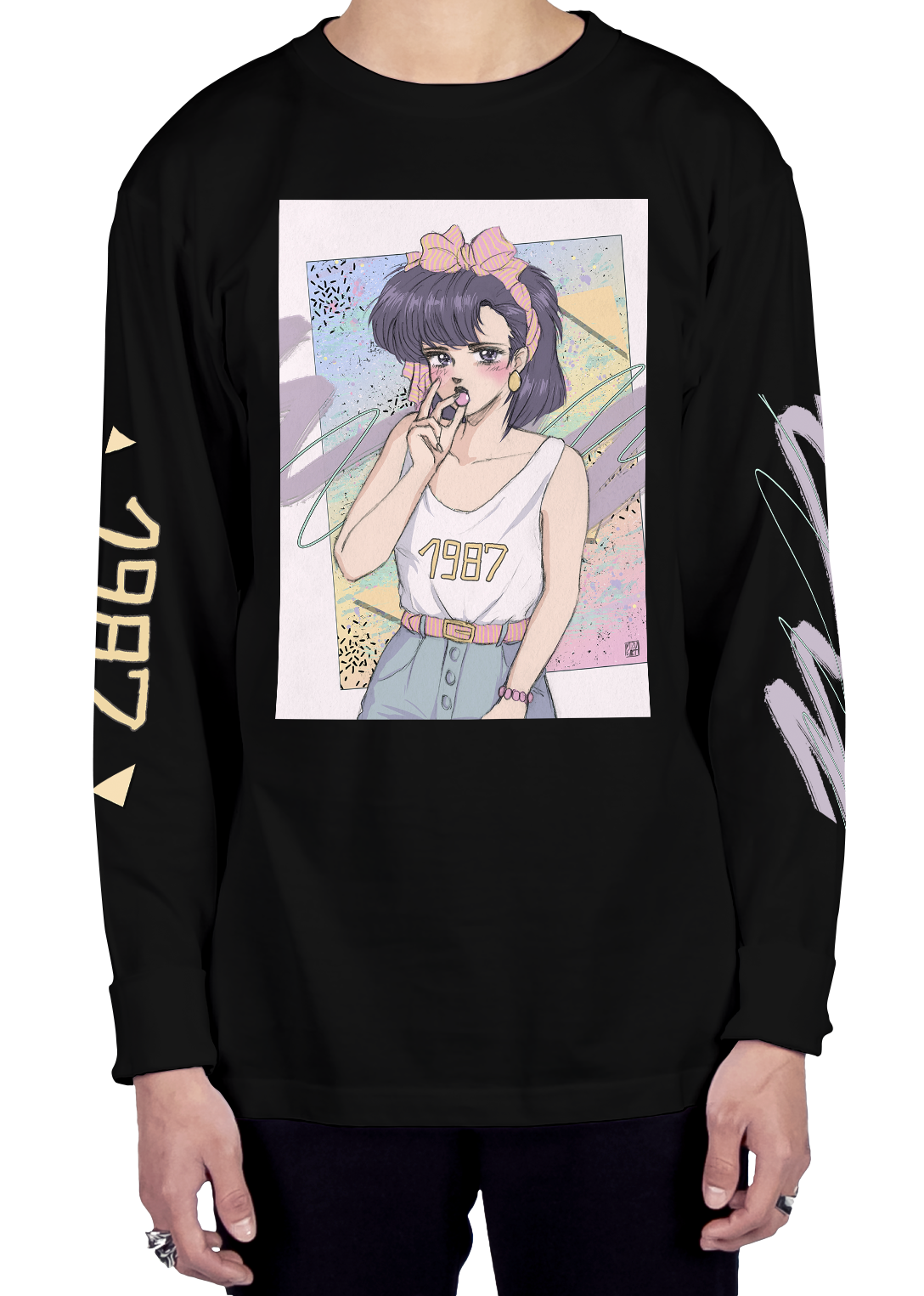 Experience Aesthetic and Vaporwave fashion with Vapor95's Graphic